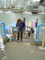 Motssers disembarking at Granville Isle