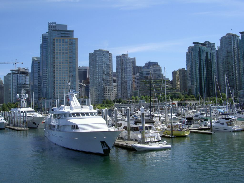 Vancouver's cityscape from the tour boat