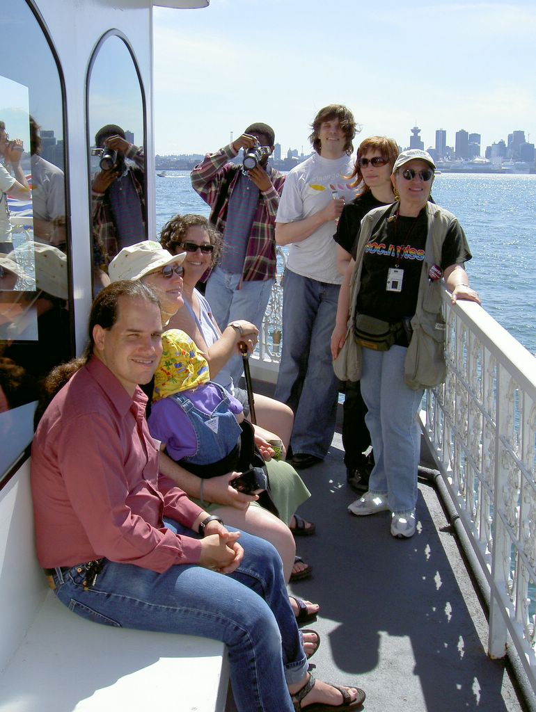 Leroy taking pic of me taking pic of group