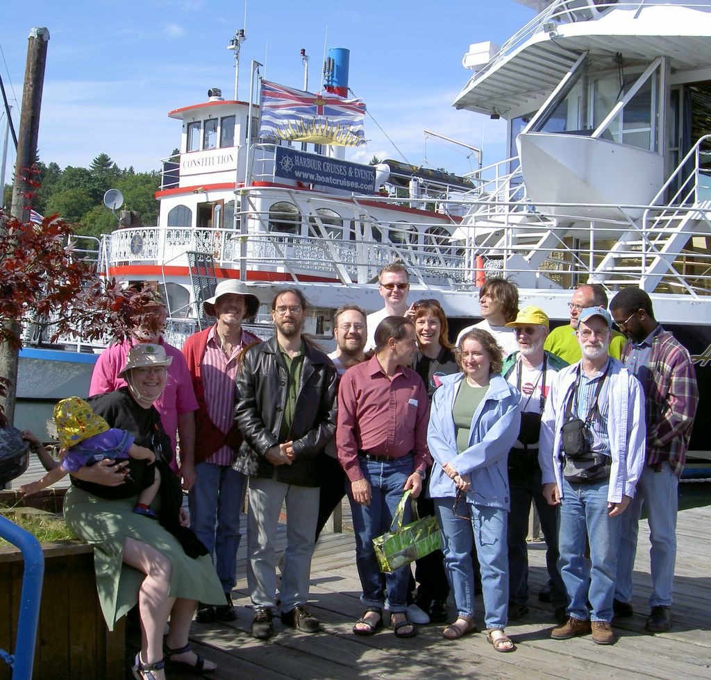 Henry, Ann, Arnold (behind tree), Mike, Sim, Josh, Lars, Jason, Steph, Kathryn, John, Ned, John & Leroy